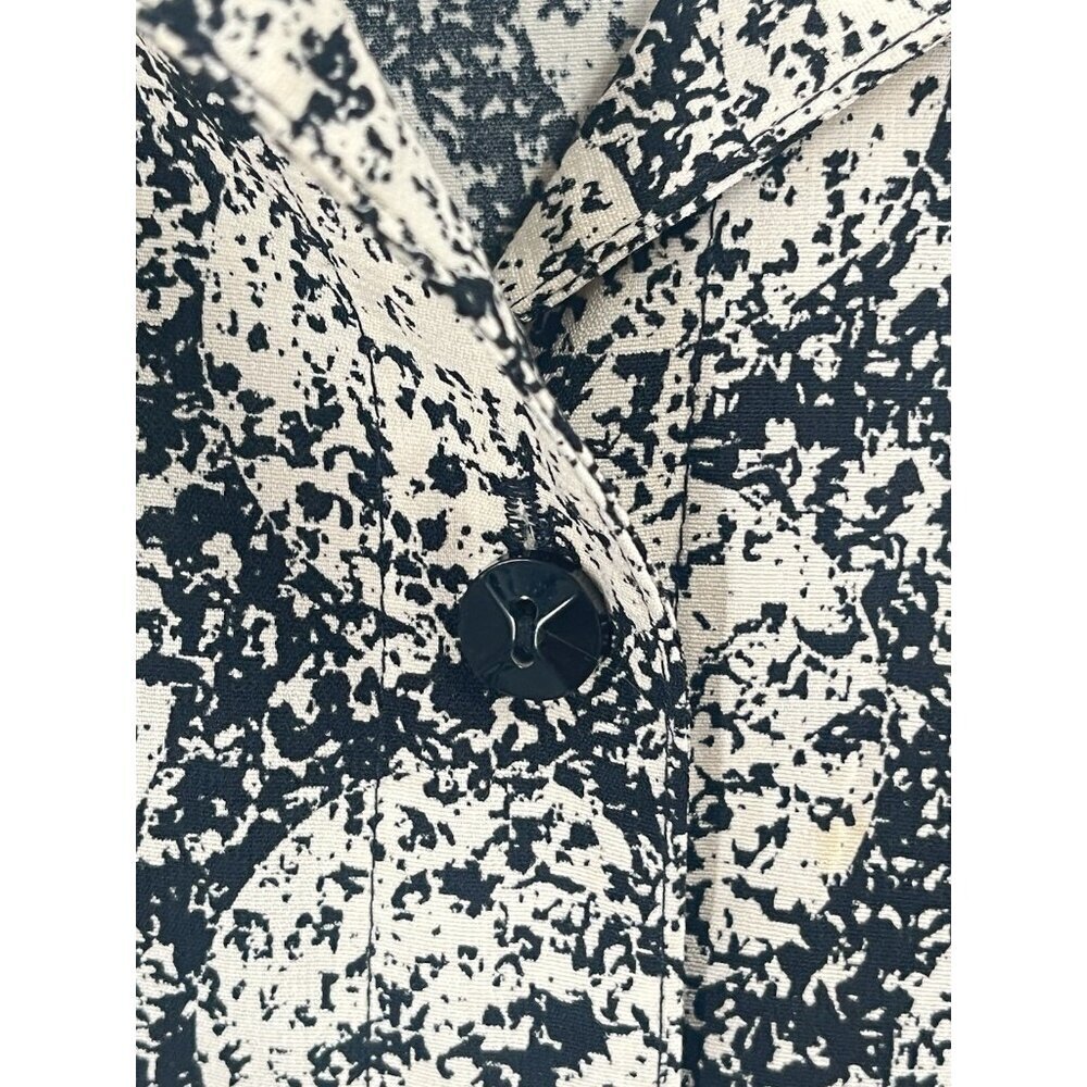 Catherines Geometric Print Button Down Shirt Coll… - image 4